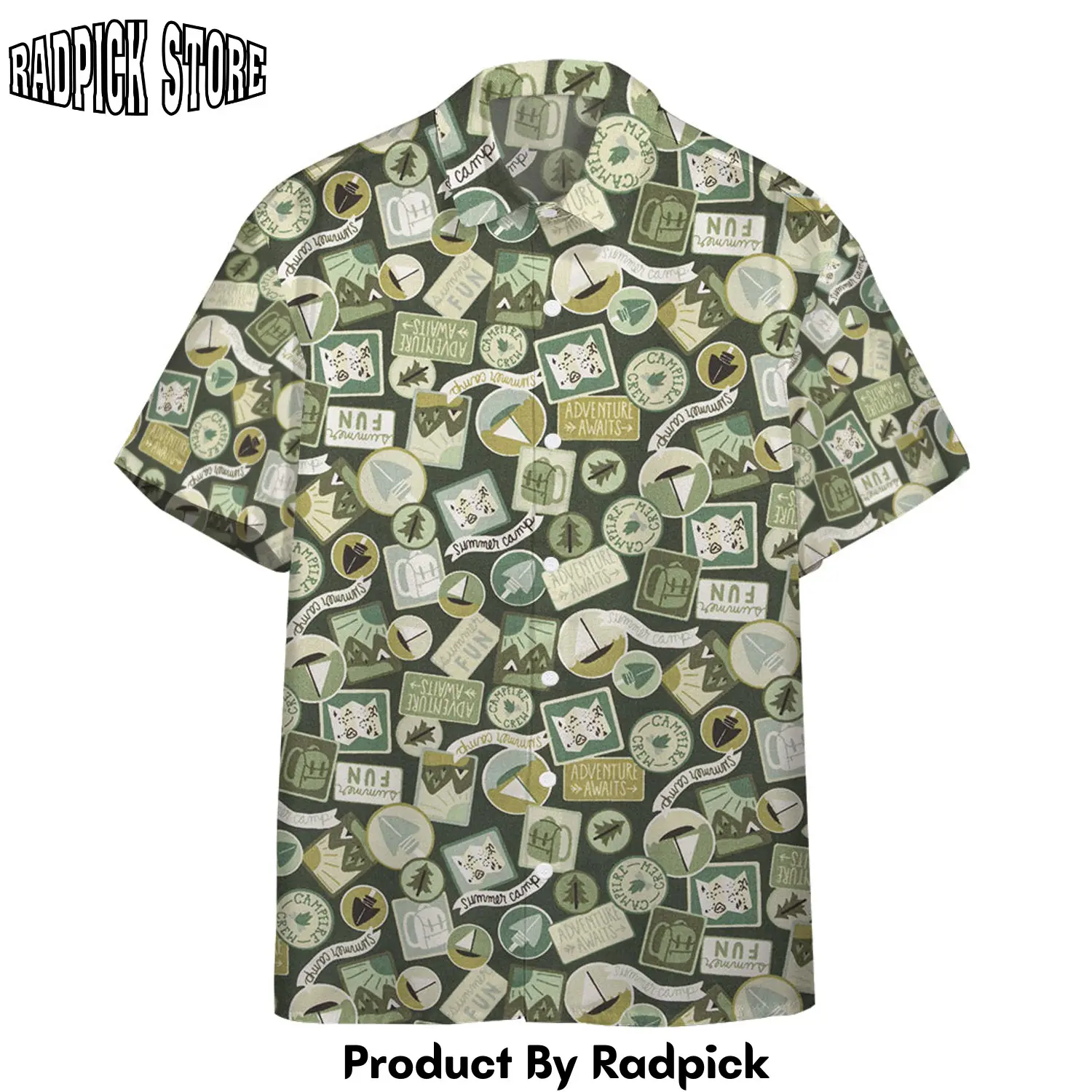 Radpick 3d lets go to camping custom hawaii shirt rp292601